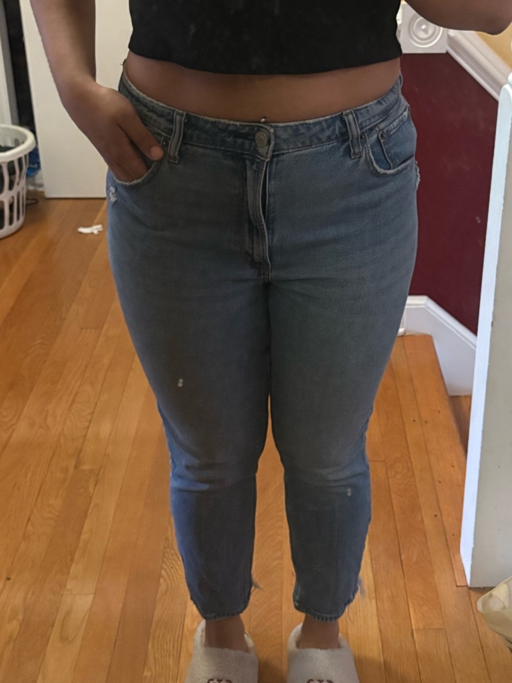 Abercrombie & Fitch Light Blue Ankle Jeans
